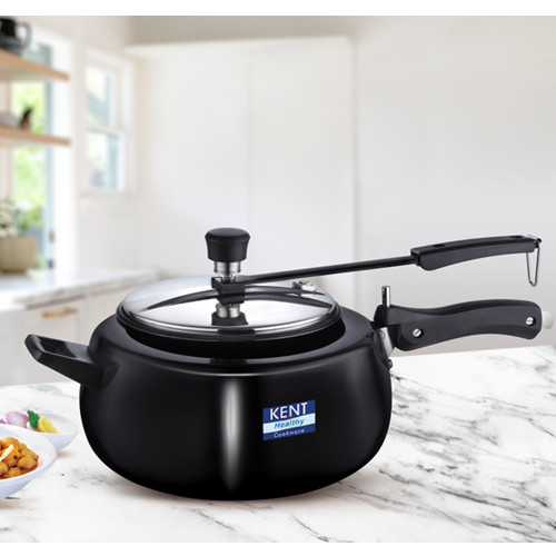 KENT Hard Anodised Pressure Cooker with SS Inner Lid