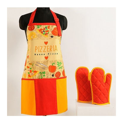 PIZZA YELLOW DIGITAL APRONS