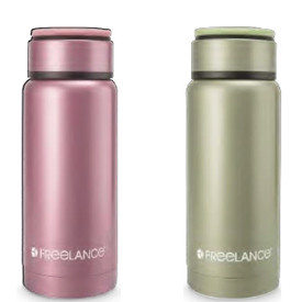Freelance Silvia Vacuum Insulated Stainless Steel Flask Water Beverage Travel Bottle 260 Ml