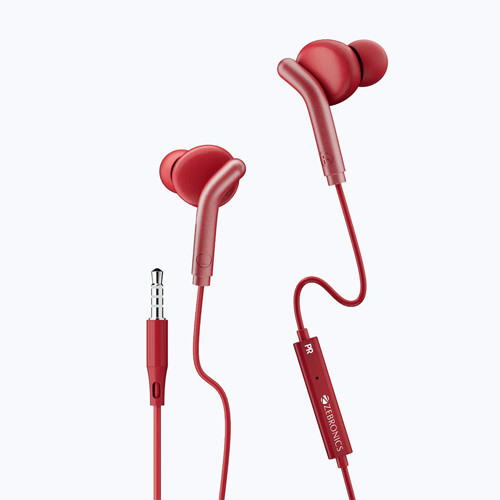 Zebronics H-ZEBRONICS EARPHONE WITH MIC (BRO)