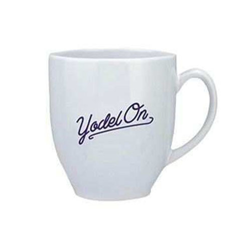 CURVE SHAPED BONE CHINA MUG