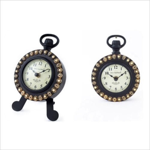 ANTIQUE FINISH TRIPOD CLOCK