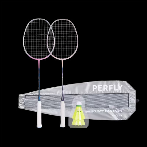 Decathlon Adult badminton racket BR 190 Set Partner Blue & Red