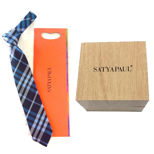 Sathya Paul Micro Tie with wooden box packing