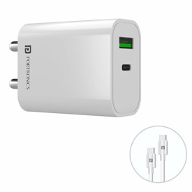PORTRONICS ADAPTO 44 20 WATTS RAPID CHARGER WITH PD OUT