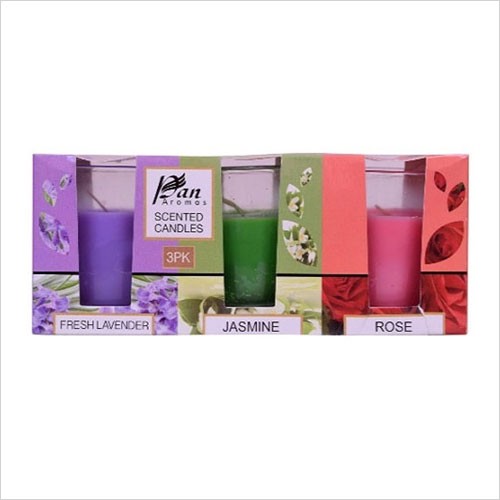 3 Pack Shot Glass Candle