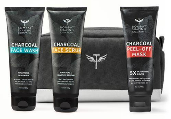 Charcoal Face Care Essentials With Travel Kit