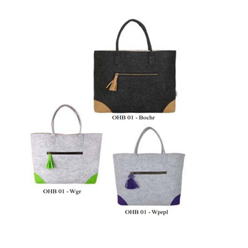 Ecofelt Handbag (OHB 01 – Wgr, Wprpl, Bochr)