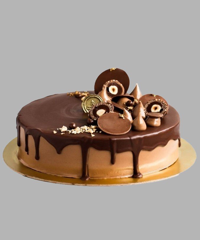 Rose Garden Chocolate Truffle Cake Eggless
