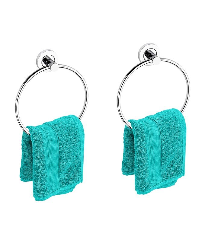 Plantex Stainless Steel Towel Ring for Bathroom wash basin Napkin-Towel