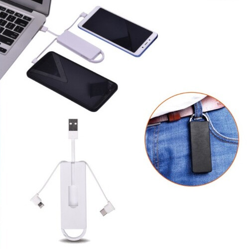 Urban Gear 3-in-1 Charging Cable with Carabner