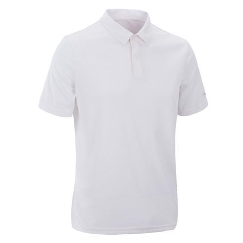 Decathlon Mens cricket white polo T-shirt plain