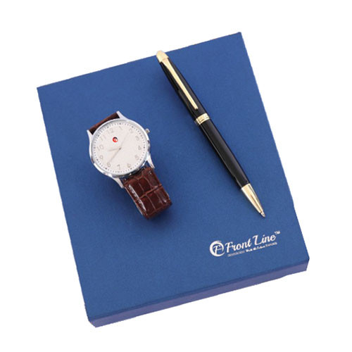 Ball Pen with Men`s Quartz Wrist Watch Set