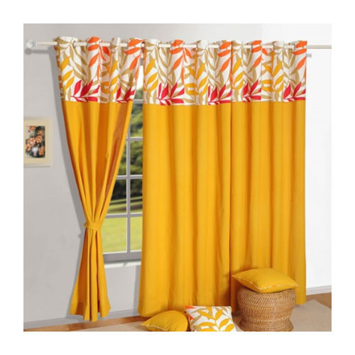 WARM YELLOW SOLID CURTAINS